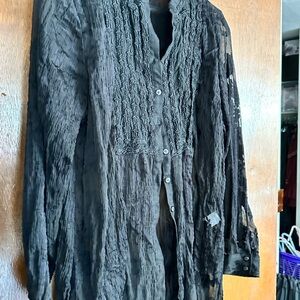 Cold water Creek large black tunic